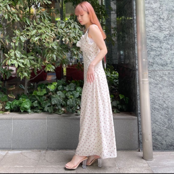 NWT Free People x Sister Jane Reel Rose Cami Dress Medium Cream - Picture 3 of 9